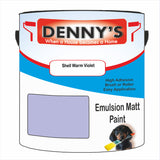 Denny's Emulsion Paint For Walls Colour- Shell Warm Violet - Matte Wipe-Clean Durable Coverage
