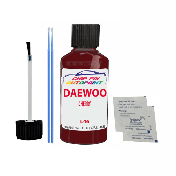 Daewoo All Models Cherry Touch Up Paint Code L46