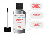 Daewoo Dark Grey Paint Code P003