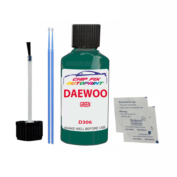 Daewoo All Models Green Touch Up Paint Code D306