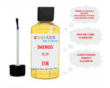 Daewoo Yellow Paint Code 51M
