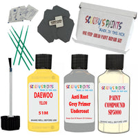 Daewoo Yellow Car Detailingand Polish Finish Kit