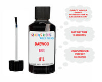 Daewoo Black Paint Code 81L