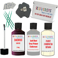 Daewoo Dark Red Car Detailingand Polish Finish Kit