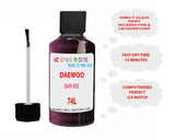 Daewoo Dark Red Paint Code 74L
