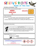 Instructions For Use Daewoo Tico Touch Up Paint