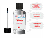 Daewoo Silver Stone Paint Code 91L