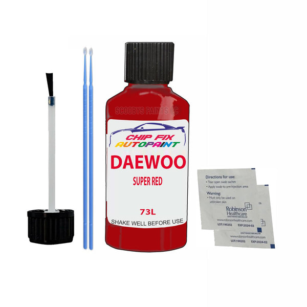 Daewoo Leganza Super Red Touch Up Paint Code 73L