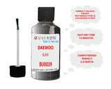 Daewoo Black Paint Code Bu0039