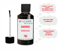 Daewoo Granada Black Paint Code 19U