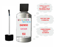 Daewoo Olive Silver Paint Code 93U