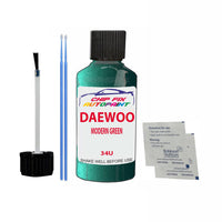 Daewoo Lanos Modern Green Touch Up Paint Code 34U