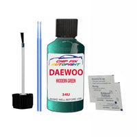 Daewoo Rezzo Modern Green Touch Up Paint Code 34U