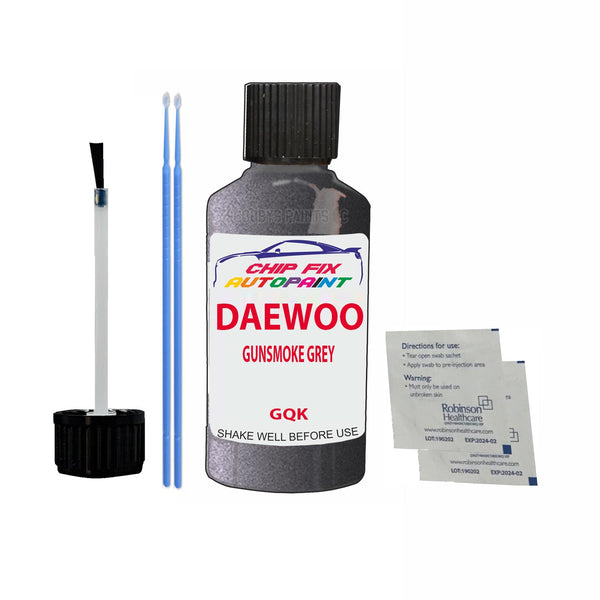 Daewoo Lacetti Premeire Id Gunsmoke Grey Touch Up Paint Code Gqk