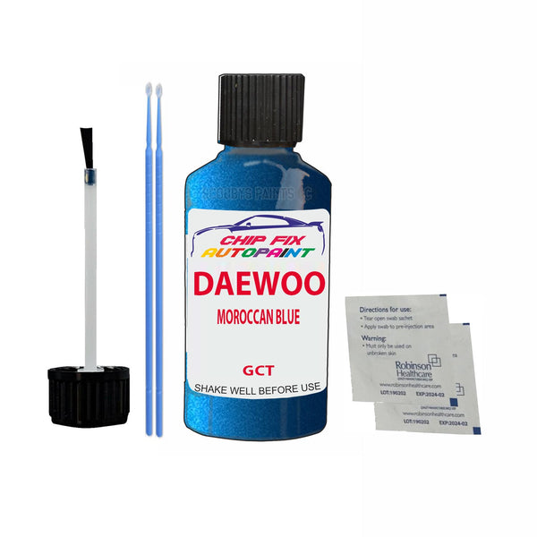 Daewoo Lacetti Moroccan Blue Touch Up Paint Code Gct