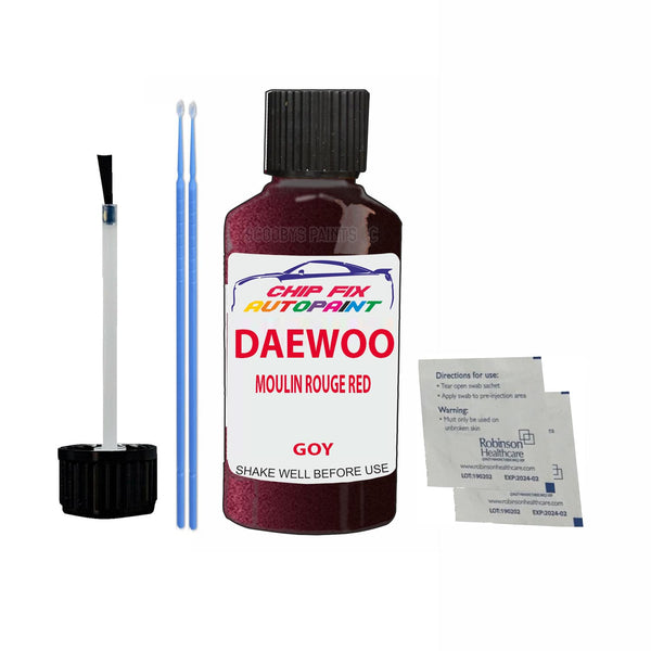 Daewoo Lacetti Premeire Id Moulin Rouge Red Touch Up Paint Code Goy
