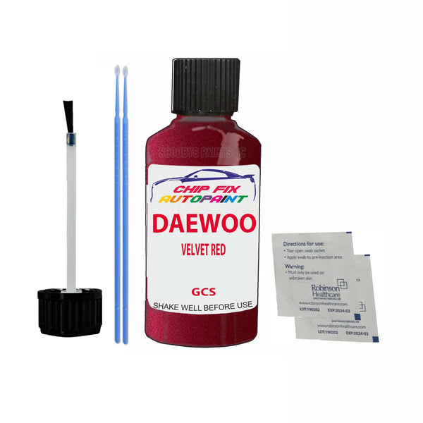 Daewoo Lacetti Velvet Red Touch Up Paint Code Gcs
