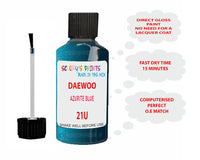 Daewoo Azurite Blue Paint Code 21U