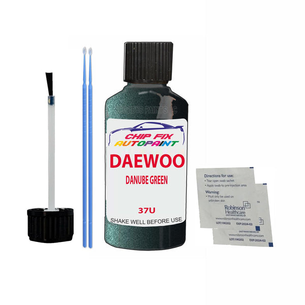 Daewoo Lanos Danube Green Touch Up Paint Code 37U