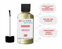 Daewoo Lemon Yellow Paint Code 56U