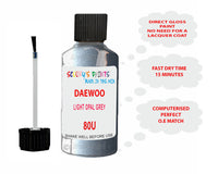 Daewoo Light Opal Grey Paint Code 80U