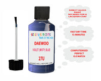 Daewoo Violet (Misty) Blue Paint Code 27U