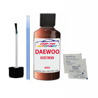 Daewoo Nubira Russet Brown Touch Up Paint Code 66U