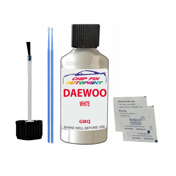 Daewoo Magnus White Touch Up Paint Code Gbq