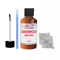 Daewoo Matiz Orange Copper Touch Up Paint Code 75U