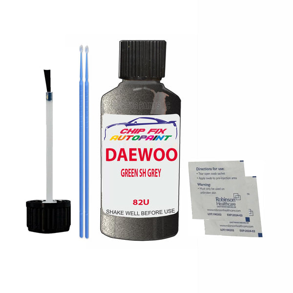 Daewoo Rezzo Green Sh Grey Touch Up Paint Code 82U