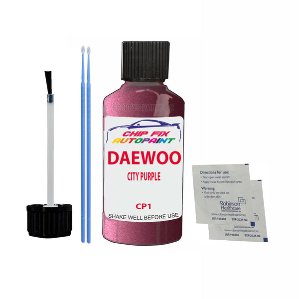 Daewoo Tico City Purple Touch Up Paint Code Cp1