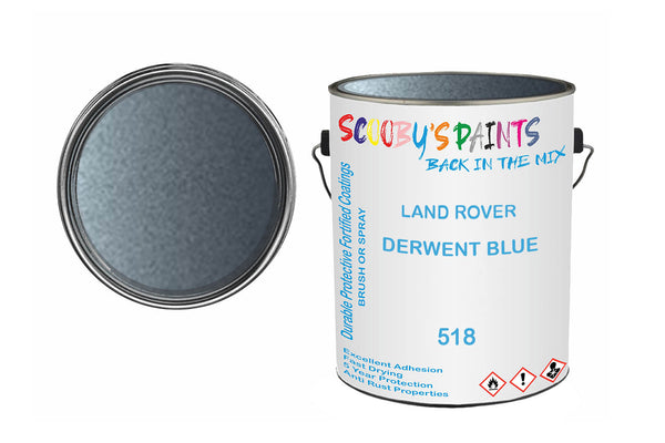 Mixed Paint For Land Rover Range Rover, Derwent Blue, Code: 518, Blue