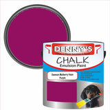 Denny's Chalk Paint For Furniture Colour- Damson Mulberry Haze Purple - Matte Scuffproof Refresh