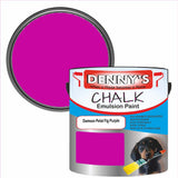 Denny's Chalk Paint For Furniture Colour- Damson Petal Fig Purple - Matte Scuffproof Refresh