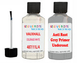 Vauxhall Catera Colorado White Code 487/11L/40U Anti rust primer protective paint