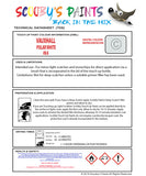 Touch Up Paint Instructions for use Vauxhall Corsa Polar White Code 11L