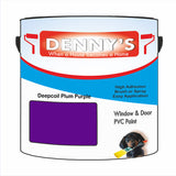 Denny's Plastic Paint For Doors Colour- Deepcoil Plum Purple - Scuffproof Wipeable Durable