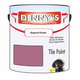 Denny's Tile Paint For Commercial Areas Colour- Deepcoil Purple - High-Traffic Durable Easy-Clean