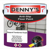 Denny's Floor Paint For Grip Coating Colour- Deepcoil Transformer Purple - Anti-Slip Hardwearing Safe