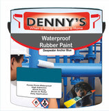 Denny's Waterpoof Paint For Pools Colour- Deepwater Anchor Blue - Water-Seal Chlorine-Tough Anti-Slip