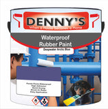 Denny's Waterpoof Paint For Pools Colour- Deepwater Arctic Blue - Water-Seal Chlorine-Tough Anti-Slip