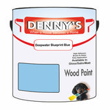 Denny's Wood Paint For Decking Colour- Deepwater Blueprint Blue - Anti-Slip Weatherproof Durable