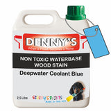 Denny's Stain Paint For Fences Colour- Deepwater Coolant Blue - Weatherproof Uv-Safe Protect