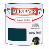 Denny's Wood Paint For Decking Colour- Deepwater Steel Blue - Anti-Slip Weatherproof Durable