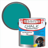 Denny's Chalk Paint For Walls Colour- Denim Moonlight Breeze Blue - Matte Wipe-Clean Coverage
