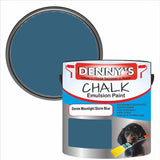 Denny's Chalk Paint For Furniture Colour- Denim Moonlight Storm Blue - Matte Scuffproof Refresh