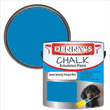 Denny's Chalk Paint For Walls Colour- Denim Serenity Tranquil Blue - Matte Wipe-Clean Coverage