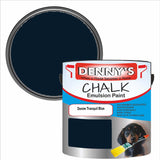 Denny's Chalk Paint For Furniture Colour- Denim Tranquil Blue - Matte Scuffproof Refresh
