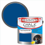 Denny's Chalk Paint For Cabinets Colour- Denim Tranquil Storm Blue - Matte Scuffproof Easy-Clean
