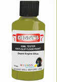 Denny's Floor Paint For Grip Coating Colour- Depot Engine Olive - Anti-Slip Hardwearing Safe